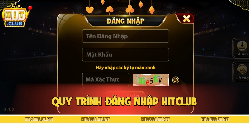 Quy trình đăng nhập HITCLUB trên máy tính 